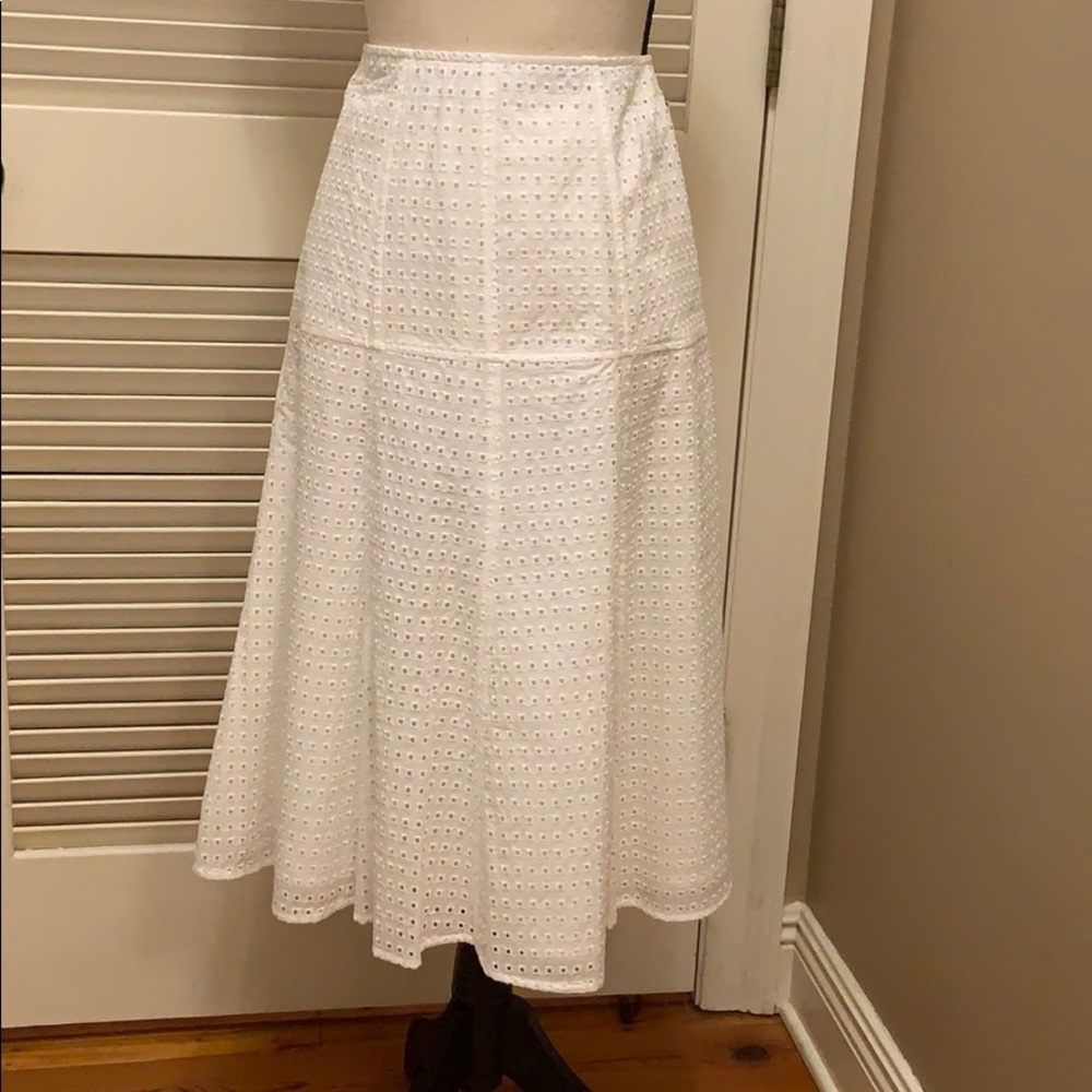 14. Gianni Bini White Fit and Flare Skirt